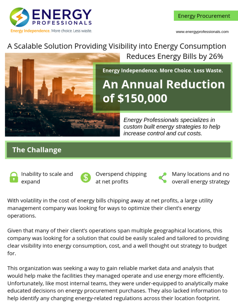 consulting case study energy