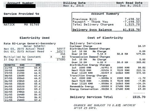 Your normal electric bill is split into two parts: delivery and supply. 