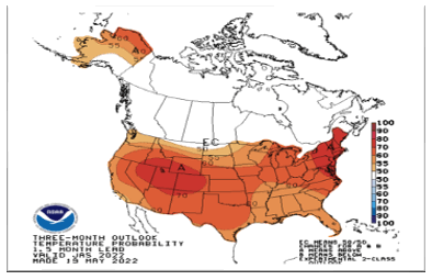 NOAA Graph 13 May 2022